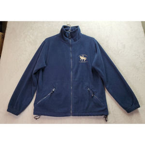 Roly Jackets Women Medium Navy Fleece Equitacao Escola Alcains Portugal Full Zip